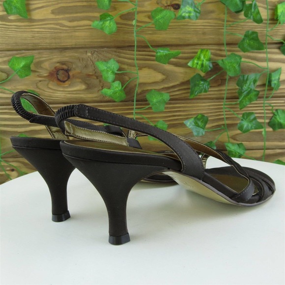 Talbots Women Strappy Shoes Brown Synthetic Slip On Size 8.5 Medium (B, M) - Picture 5 of 9